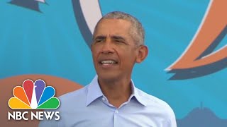 Obama Takes Hard Swings At Trump While Campaigning In Florida | NBC News NOW