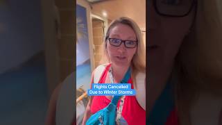 Flights cancelled! Comfy in the hotel bed for now. #cruise #travel #travelinsurance #flight