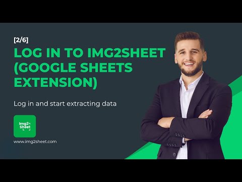 [2/6] Log in to Img2Sheet (Google Sheets Extension)