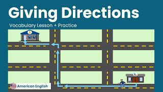Giving Directions + Practice | American English for Adult Beginners