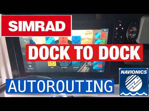 Simrad Dock to Dock Auto Routing by Navionics