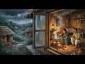 Nostalgic 90s Indian Monsoon Cozy Mud House ASMR Ghibli Style
