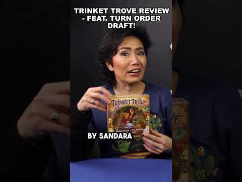 2-minute Review #TrinketTrove. Gorgeous Art, Solid Mechanics #boardgames #review