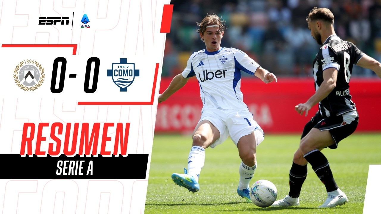 COMO SUMÓ UN PUNTO DE VISITANTE PARA SEGUIR EN PUESTOS DE CHAMPIONS | Udinese 0-0 Como | RESUMEN