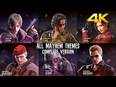 Resident Evil 4 Remake - The Mercenaries | All Mayhem Themes Complete Version HQ [4K] Ultra HD