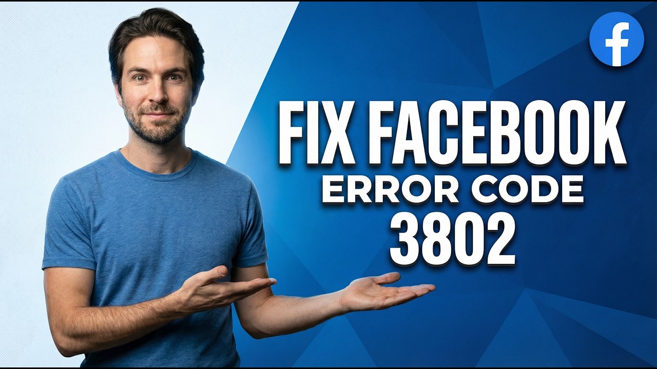 Fix Facebook Error Code 3802 (2026 Easy Guide)