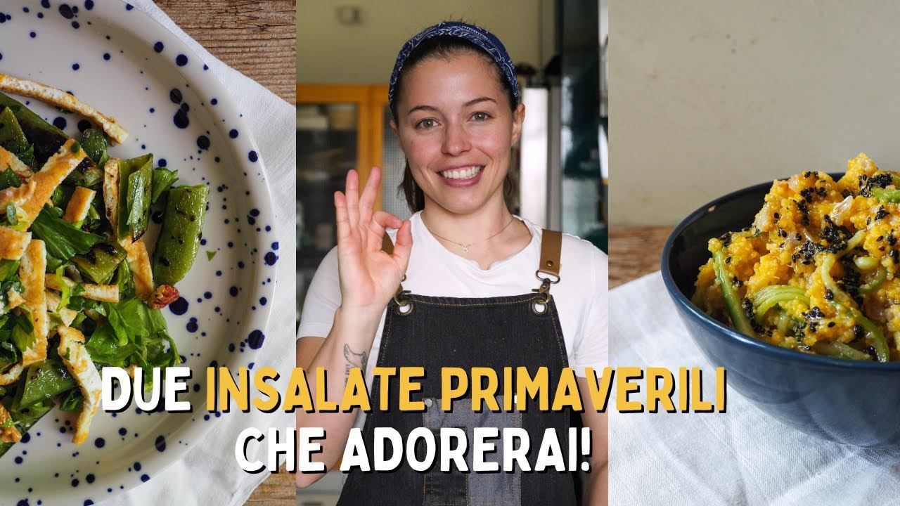 Insalata con baccelli di piselli