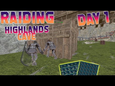 How a 50k Hour Tribe Raids an OP CAVE on DAY 1 - Ark Survival Evolved