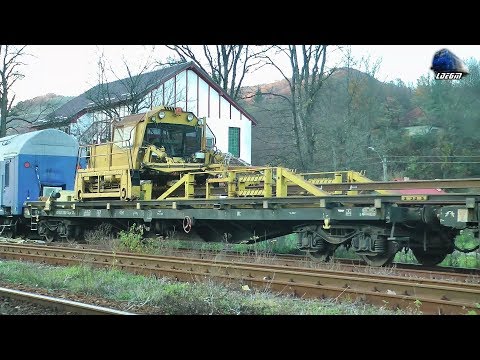 Trenul de Linie ROBEL Railtrack Train in Gara Piatra Craiului Station pe Seara/on Evening