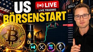 🔴 US BÖRSENSTART LIVE ! Bitcoin Altcoins und US-Märkte!