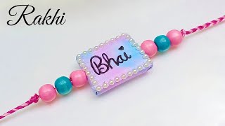 DIY : Easy Rakhi Making Idea // How To Make Easy Rakhi // Rakhi For Bhai // Rakhi Competition Idea