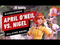 Nickelodeon All-Star Brawl: April vs. Nigel Gameplay