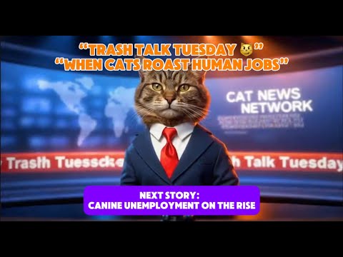 Trash Talk Tuesday: When Cats Roast Human Jobs 😂🐾