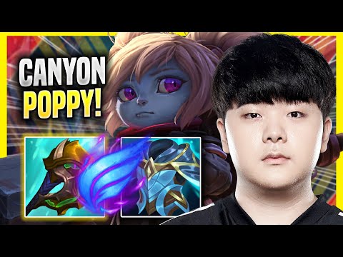CANYON IS SO CLEAN WITH POPPY! - DK Canyon Plays Poppy JUNGLE vs Xin Zhao! | Season 2022