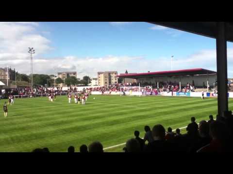 Scott Vernon penalty for 1-5 Arbroath vs Aberdeen