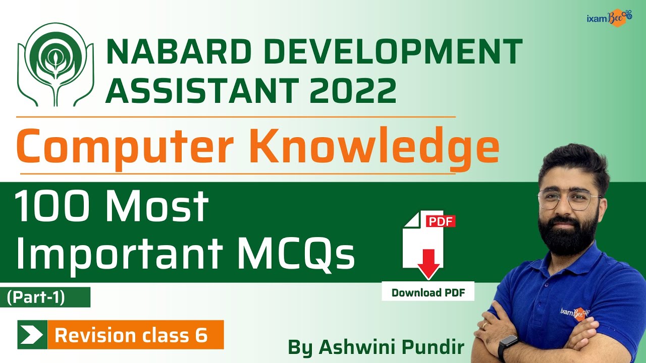 NABARD Development Assistant 2022 | Computer | 100 Most Important MCQs Part 1 | By Ashwini Pundir