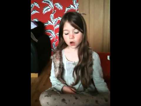 Little Amber singing