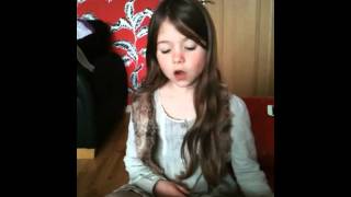 Little Amber singing