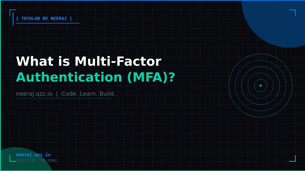 What is Multi-Factor Authentication (MFA)? | TechLab by Neeraj