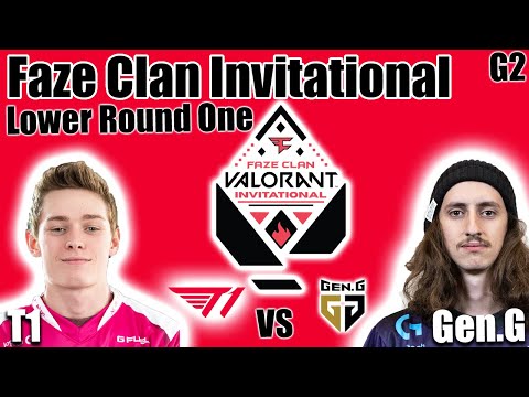 T1 vs Gen.G game 2 - Lower Bracket Round 1 | Faze Clan Valorant Invitational