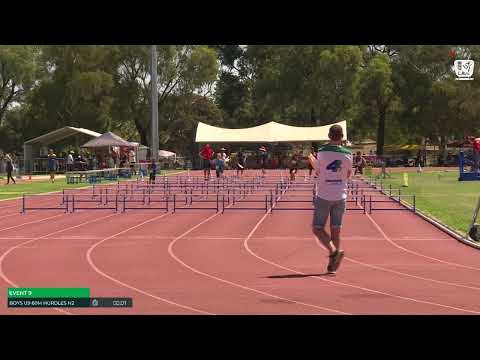 Boys U9 60m Hurdles Heat 2: 2024-25 State Combined Event Championships