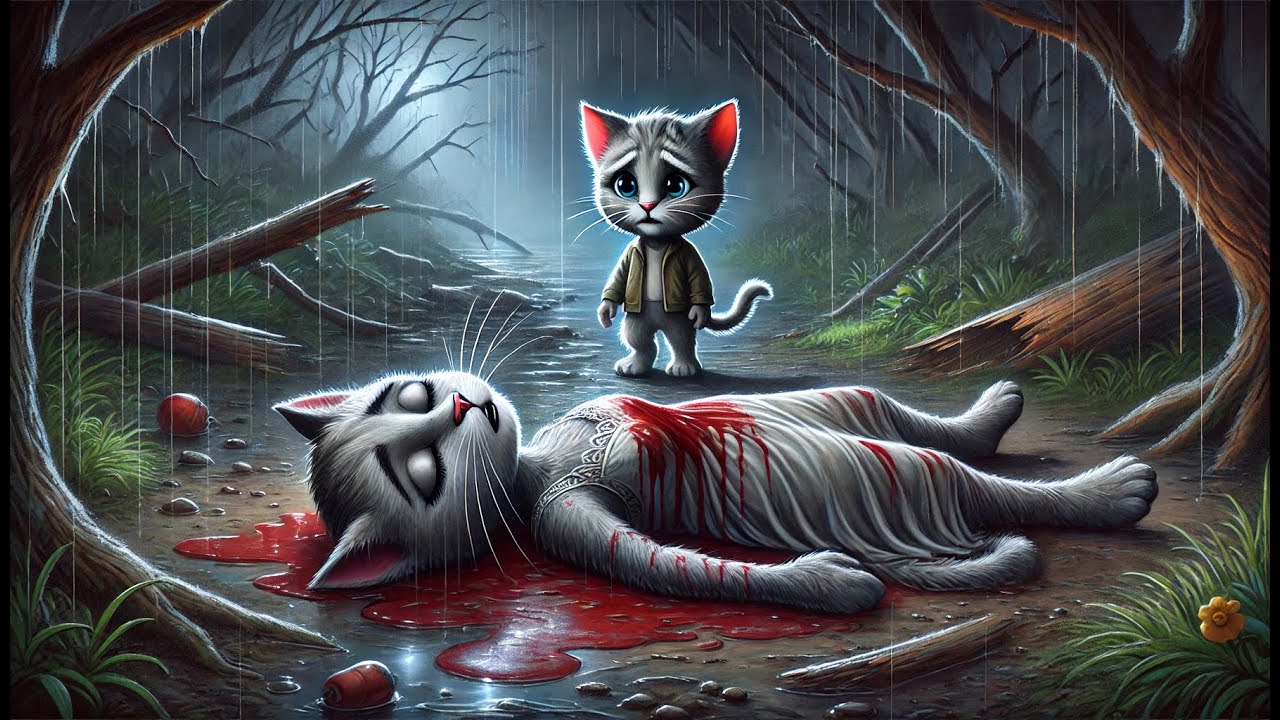 Kitten Loss His Mother😿|Sad Story😢#cats #animation #aicat #aicats #cartoon #story #storytime #cat
