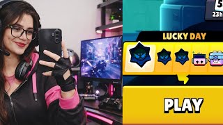 Day3|lucky day|but still my luck ain't lucking #brawlstars #youtubeshorts #gaming #chaos #gaming 