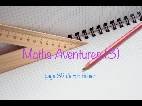 Maths Aventures (3) page 89