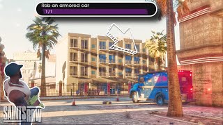 SAINTS ROW - How to COMPLETELY rob a ARMORED CAR!