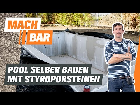Pool selber bauen mit Styroporverkleidung | OBI