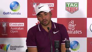 Jason Day chats after round one the 2017 Emirates Australian Open