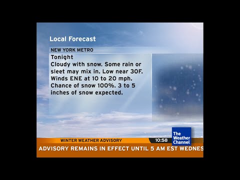 Intellistar 1 SD during Winter Storm Piper - New York City, NY (2/27/23)