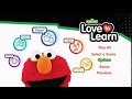 Sesame Street Love To Learn DVD Menu Walkthrough