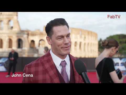 John Cena arrives at the  Fast X premiere in Rome, Italy