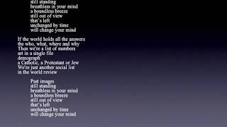 Lyric for "Past Images"