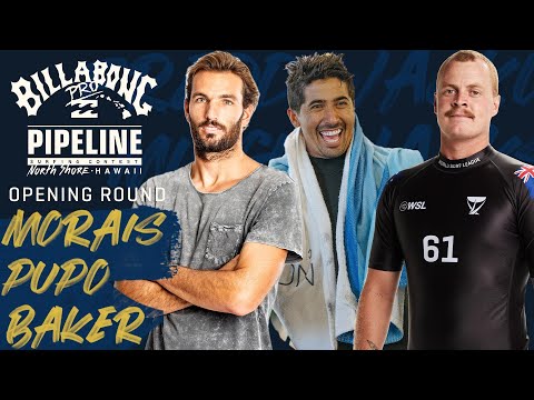 M. Pupo, Morais, Baker Billabong Pro Pipeline - Men's Opening Round Heat Replay