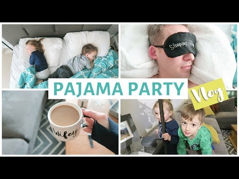 Sleepover Pajama Party Movie Night and Portuguese Dinner Feast! | NIK + MATT 55