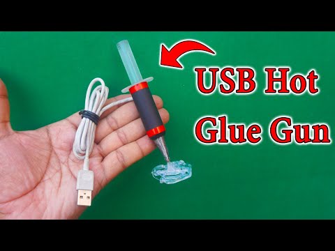 How To Make A Hot Glue Gun Using Lead Pencil At Home | Mini USB Hot Glue Gun DIY | Hot Glue Gun DIY