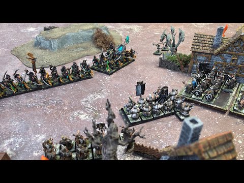 Dwarfen Mountain Holds vs Dark Elves - Warhammer Old World Battle Report