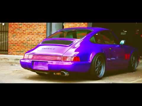 Custom Candy Amethyst wrap on a Porsche 964