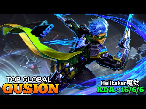 Gameplay Top Global Gusion By Helltaker魔女 #111 #gameplay #gaming #mlbb