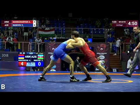 1/4 GR - 60 kg: A. MANUCHARYAN (ARM) v. Z. NURIYEV (AZE)