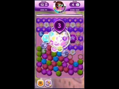 Diamond Diaries Saga Level 744 - NO BOOSTERS 💎 | SKILLGAMING ✔️