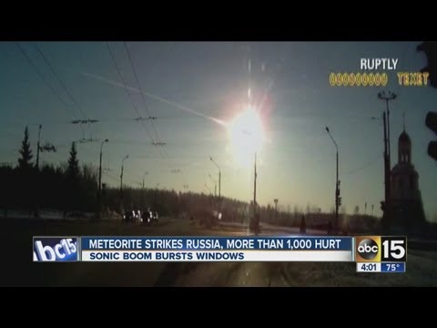 Meteorite strikes Russia