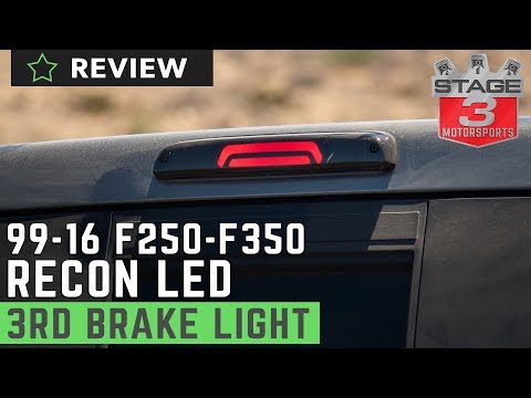 1999-2016 F250 & F350 Recon LED Third Brake Light Review with High-Power Cargo Lights (Smoked)