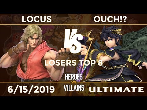 Heroes vs Villains: Losers Top 8 - TGS|Locus (Ken) vs Ouch!? (Dark Pit, Wolf)
