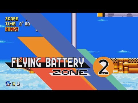 Sonic Mania - Flying Battery Zone (All Acts + Boss)