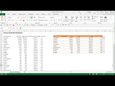 How to Create a Scrolling Table in Excel