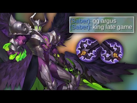 EARLY GAME I'M NOOB, LATE GAME? UNBEATABLE | ARGUS BEST BUILD FOR LATE GAME - MLBB