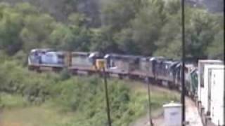 preview picture of video 'CSX, MANCHESTER, GA. 8 UNIT LASHUP'
